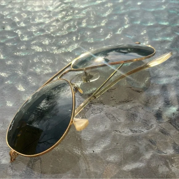 1960's 62[]14mm VINTAGE B&L RAY-BAN AVIATOR SUNGLASSES